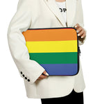 LGBT Pride Rainbow Striped Print Laptop Sleeve