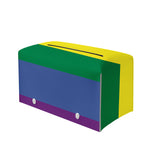 LGBT Pride Rainbow Striped Print Leather Tissue Box Cover