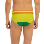 LGBT Pride Rainbow Striped Print Men's Briefs