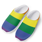 LGBT Pride Rainbow Striped Print Mesh Casual Shoes