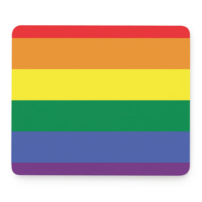 LGBT Pride Rainbow Striped Print Mouse Pad