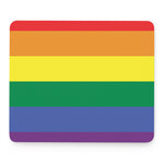 LGBT Pride Rainbow Striped Print Mouse Pad