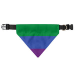 LGBT Pride Rainbow Striped Print Over The Collar Dog Bandana