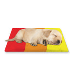 LGBT Pride Rainbow Striped Print Pet Cooling Mat Cover