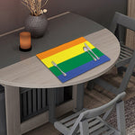 LGBT Pride Rainbow Striped Print Placemat