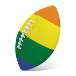 LGBT Pride Rainbow Striped Print Rugby Ball