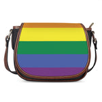 LGBT Pride Rainbow Striped Print Saddle Bag