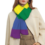LGBT Pride Rainbow Striped Print Scarf