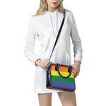 LGBT Pride Rainbow Striped Print Shoulder Handbag