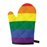 LGBT Pride Rainbow Striped Print Single Oven Mitt