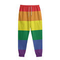 LGBT Pride Rainbow Striped Print Sweatpants