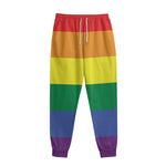LGBT Pride Rainbow Striped Print Sweatpants