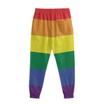 LGBT Pride Rainbow Striped Print Sweatpants