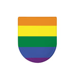 LGBT Pride Rainbow Striped Print Toilet Lid Cover