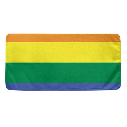 LGBT Pride Rainbow Striped Print Towel