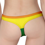 LGBT Pride Rainbow Striped Print Women's Thong