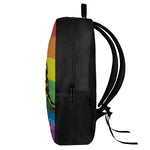 LGBT Rainbow Gadsden Flag Print 17 Inch Backpack