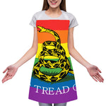LGBT Rainbow Gadsden Flag Print Adjustable Apron