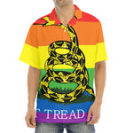 LGBT Rainbow Gadsden Flag Print Aloha Shirt