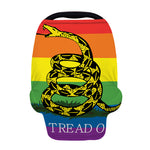LGBT Rainbow Gadsden Flag Print Baby Seat Cover