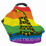 LGBT Rainbow Gadsden Flag Print Baby Seat Cover