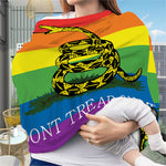 LGBT Rainbow Gadsden Flag Print Baby Seat Cover