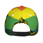 LGBT Rainbow Gadsden Flag Print Baseball Cap