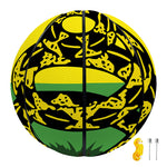 LGBT Rainbow Gadsden Flag Print Basketball