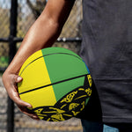 LGBT Rainbow Gadsden Flag Print Basketball