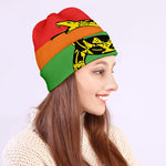 LGBT Rainbow Gadsden Flag Print Beanie