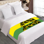 LGBT Rainbow Gadsden Flag Print Bed Runner