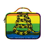 LGBT Rainbow Gadsden Flag Print Briefcase Bible Bag