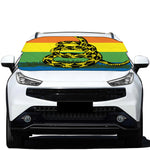 LGBT Rainbow Gadsden Flag Print Car Windshield Snow Cover