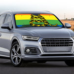 LGBT Rainbow Gadsden Flag Print Car Windshield Sun Shade