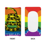 LGBT Rainbow Gadsden Flag Print Changing Pad Cover