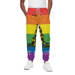 LGBT Rainbow Gadsden Flag Print Cotton Pants