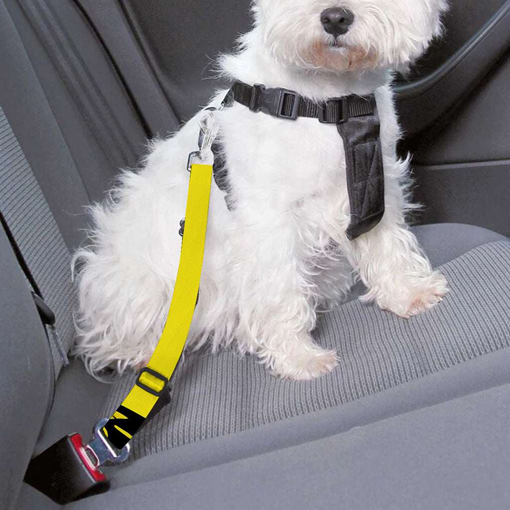 LGBT Rainbow Gadsden Flag Print Dog Seat Belt