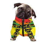 LGBT Rainbow Gadsden Flag Print Dog Zip Up Jacket