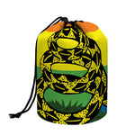 LGBT Rainbow Gadsden Flag Print Drawstring Makeup Bag