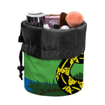 LGBT Rainbow Gadsden Flag Print Drawstring Makeup Bag