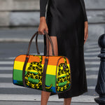 LGBT Rainbow Gadsden Flag Print Duffle Bag