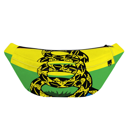 LGBT Rainbow Gadsden Flag Print Fanny Pack
