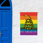LGBT Rainbow Gadsden Flag Print Garden Flag