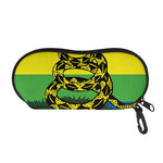 LGBT Rainbow Gadsden Flag Print Glasses Case