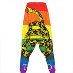LGBT Rainbow Gadsden Flag Print Hammer Pants
