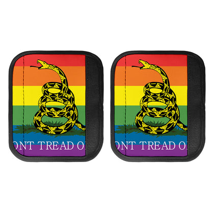 LGBT Rainbow Gadsden Flag Print Handle Covers