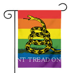 LGBT Rainbow Gadsden Flag Print House Flag
