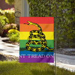 LGBT Rainbow Gadsden Flag Print House Flag