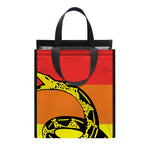 LGBT Rainbow Gadsden Flag Print Insulated Lunch Tote