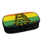 LGBT Rainbow Gadsden Flag Print Insulin Cooler Travel Case